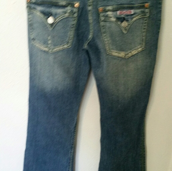 Hudson Distressed Boot Cut Jeans EUC Size 27 B3 - Picture 5 of 8